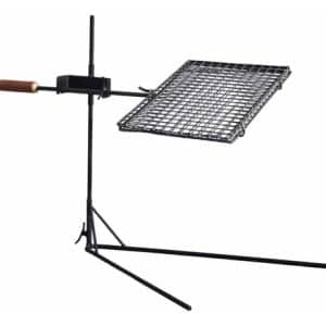 Parrilla Estaca Asador Criollo Tipo Libro Prensa Desmontable