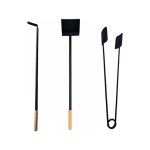 Kit Asador Set 3 Piezas Pala Atizador Pinza Parrilla
